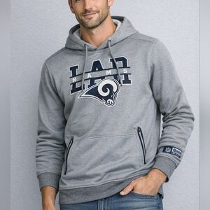 NFL Los Angeles Rams Gray Pullover Hoodie Sweatshirt